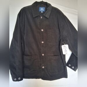 NWT George Men's Black Corduroy Jacket, Men's XL